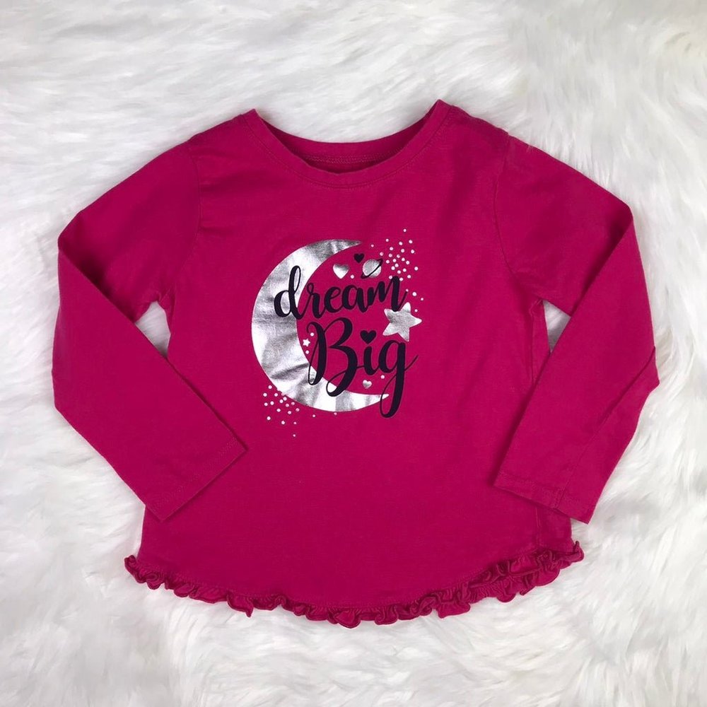 Girls Dream Big Cotton Top 3T